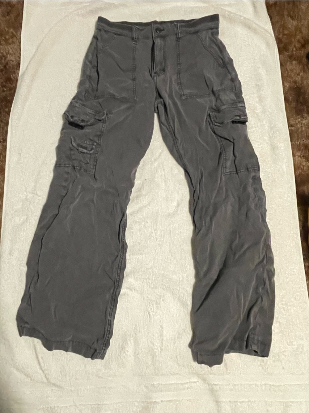 American Eagle Outfitters Dark Gray Cargo Track Pants